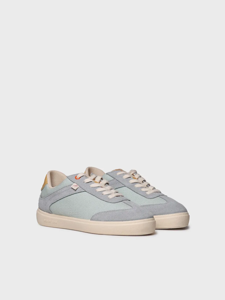 Zapatilla deportiva de mujer en lona y serraje | IRAIDA - Image 2