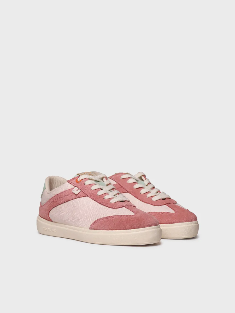 Zapatilla deportiva de mujer en lona y serraje | IRAIDA - Image 2