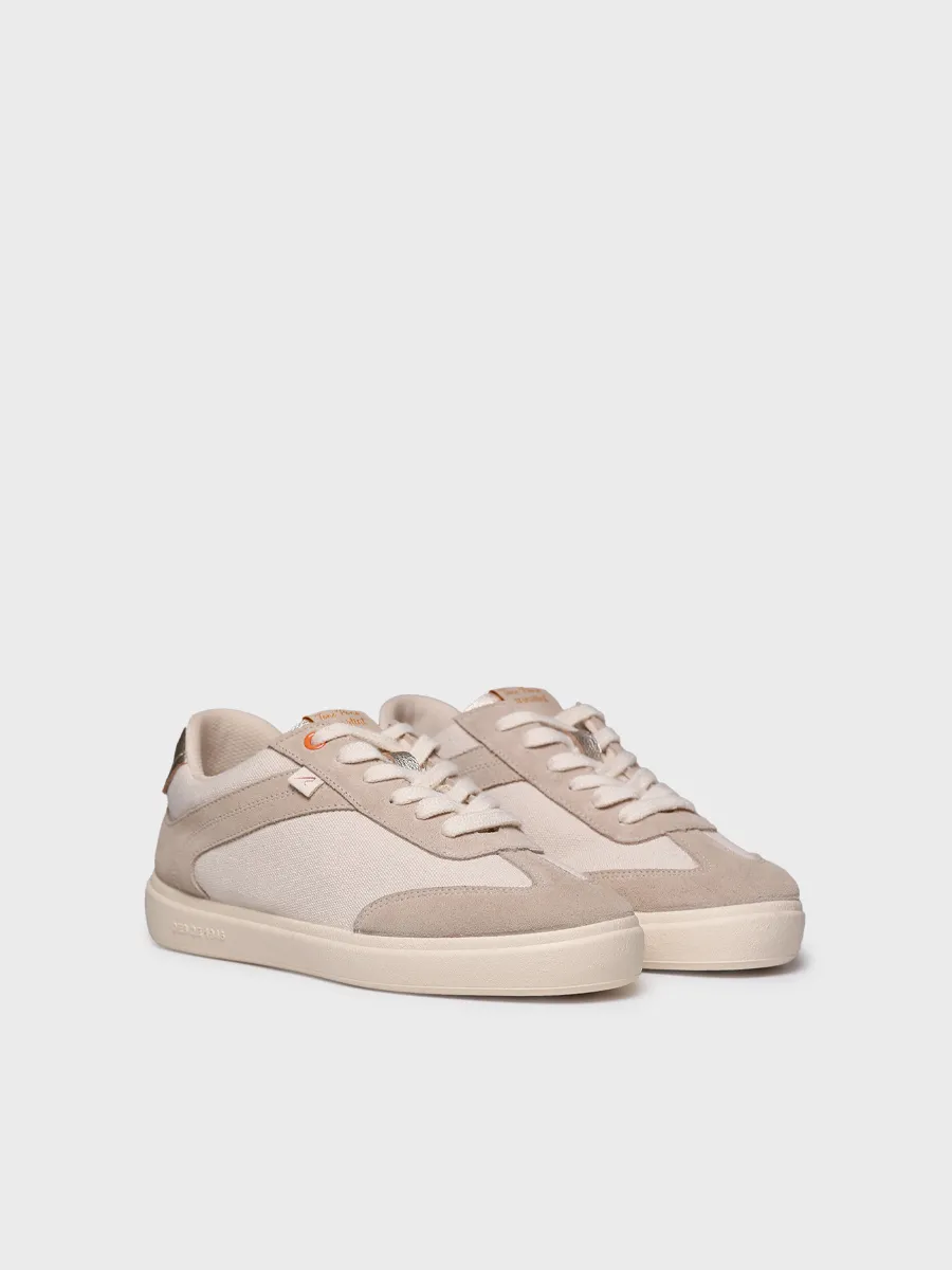 Zapatilla deportiva de mujer en lona y serraje | IRAIDA - Image 3