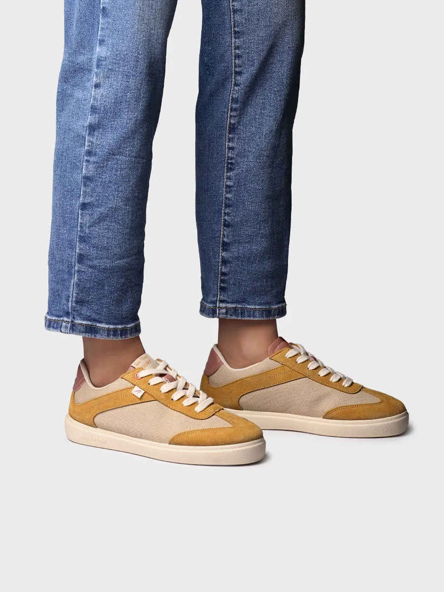 Zapatilla deportiva de mujer en lona y serraje | IRAIDA - Image 4