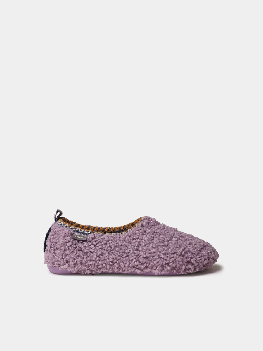 Zapatilla tipo babucha para mujer en borrego | MARTA-SH