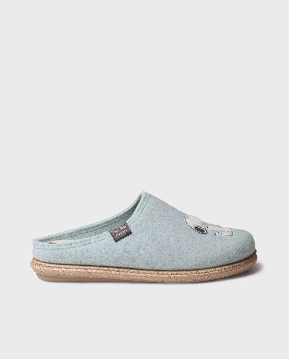 Slippers tipo zueco de Snoopy para mujer en fieltro  | SNOOPY - Image 2