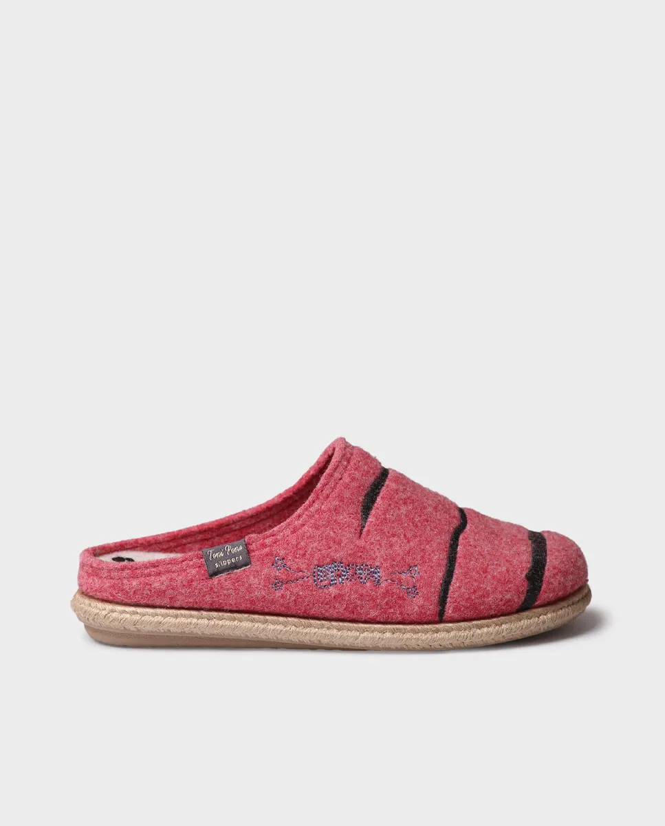 Slippers tipo zueco de Snoopy para mujer en fieltro  | SNOOPY - Image 2