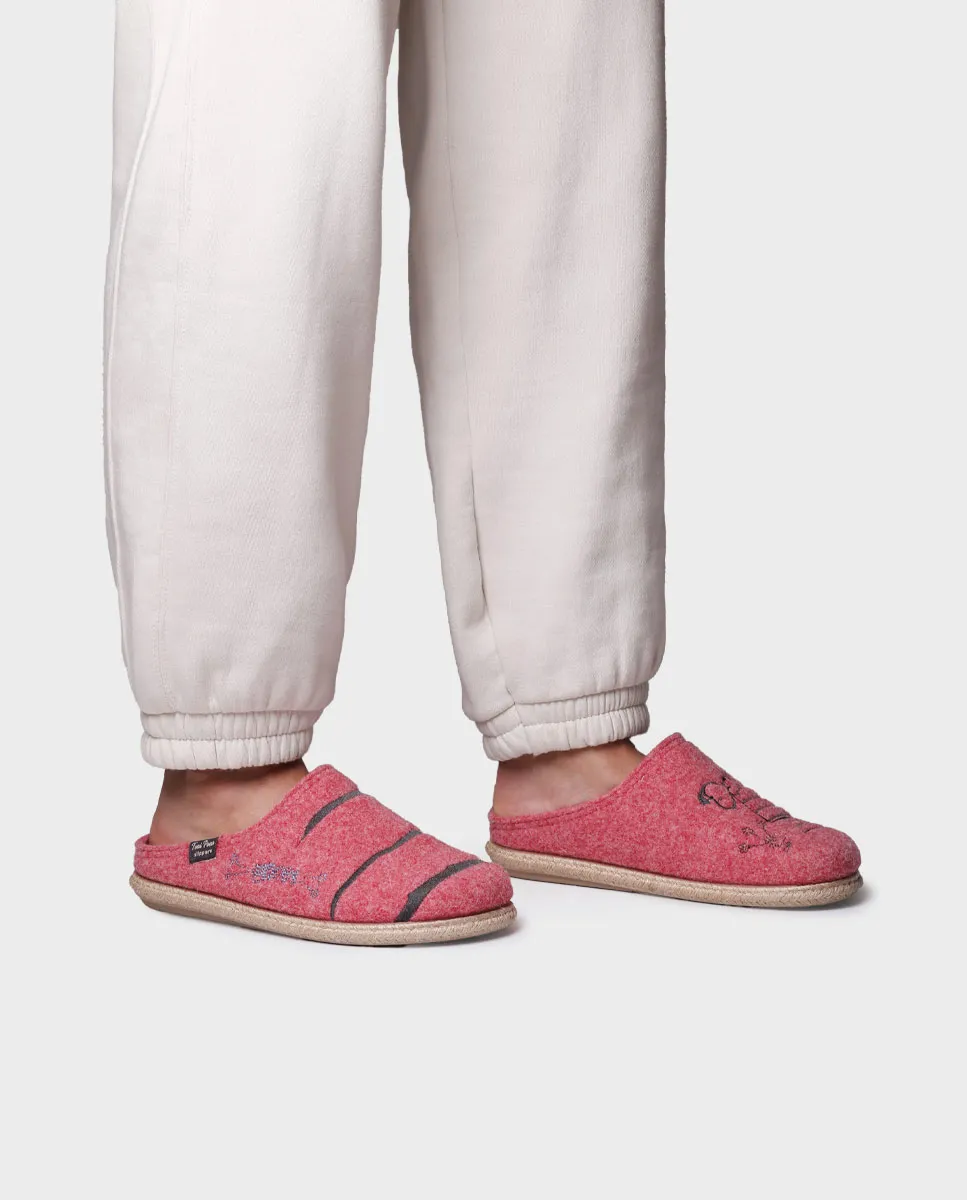Slippers tipo zueco de Snoopy para mujer en fieltro  | SNOOPY - Image 5